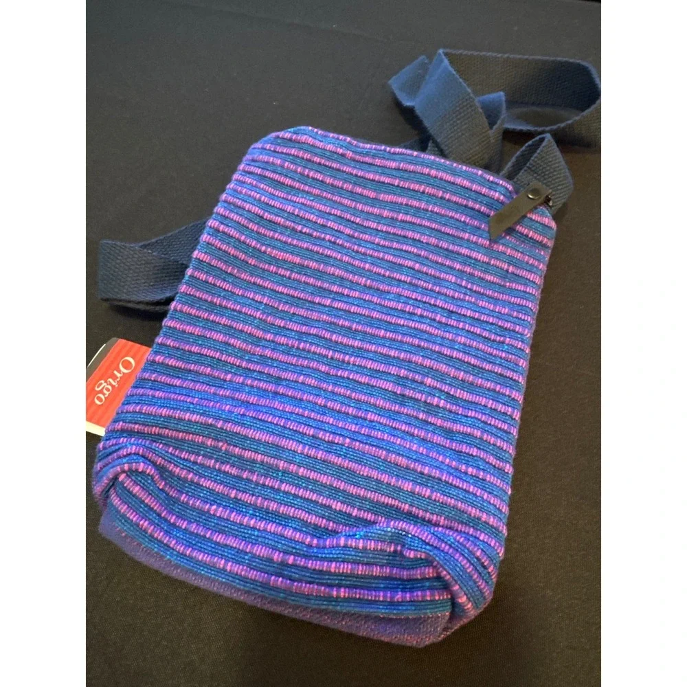 Origo Color Your Life Mini Crossbody Bag Handwoven Woven Purple Blue Pink NWT